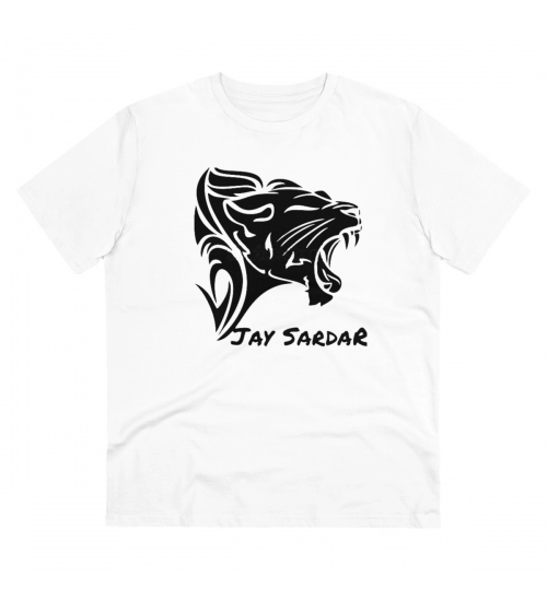 Generic Men's PC Cotton Jay Sardar Printed T Shirt (Color: White, Thread Count: 180GSM)