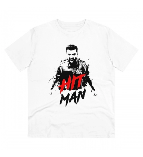 Generic Men's PC Cotton Cricket Design Printed T Shirt (Color: White, Thread Count: 180GSM)