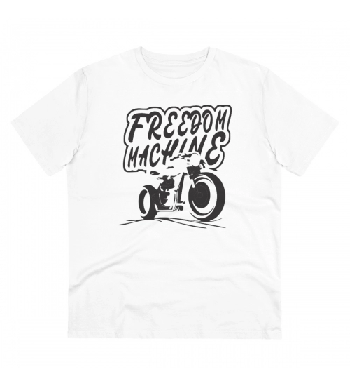 Generic Men's PC Cotton Bike Ride Design Printed T Shirt (Color: White, Thread Count: 180GSM)