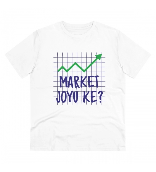 Generic Men's PC Cotton Market Joyu Che Printed T Shirt (Color: White, Thread Count: 180GSM)
