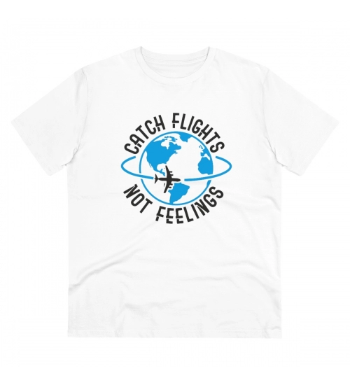 Generic Men's PC Cotton Explore The Unseen Printed T Shirt (Color: White, Thread Count: 180GSM)