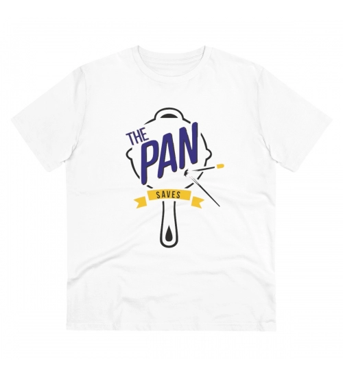 Generic Men's PC Cotton The Pan Pubg Printed T Shirt (Color: White, Thread Count: 180GSM)