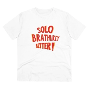 Generic Men's PC Cotton Telugu Desing Printed T Shirt (Color: White, Thread Count: 180GSM)