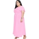 Generic Women's Fit And Flare Pink Dress (Color:Pink, Material:Polyester)