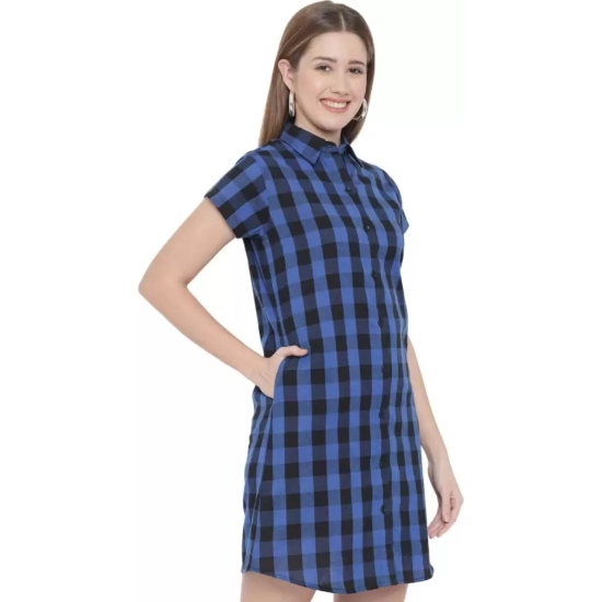 Generic Women's Shirt Blue, Black Dress (Color:Blue, Material:Pure Cotton) Generic Women's Shirt Blue, Black Dress (Color:Blue, Material:Pure Cotton)