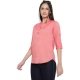 Generic Women's Casual Three Fourth Sleeve Solid Pink Top (Color:Pink, Material:Cotton Linen Blend) Generic Women's Casual Three Fourth Sleeve Solid Pink Top (Color:Pink, Material:Cotton Linen Blend)