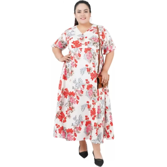 Generic Women's A-Line White Dress (Color:White, Material:Polyester)