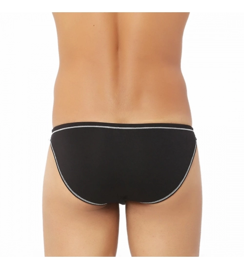 Generic Men's Bamboo Spandex Designer Underwear (Black)