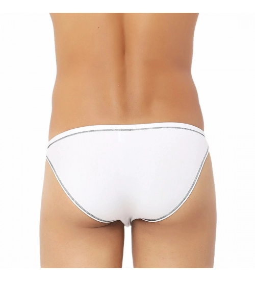 Generic Men's Bamboo Spandex Briefs Underwear (White)