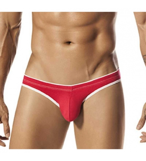 Generic Men's Cotton Handsome Hunk Brief Underwear (Red)