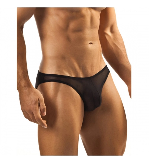 Generic Men's Mesh Power Net Sexy Transparent Brief Underwear (Black)