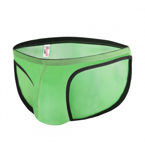 Generic Men's Mesh Power Net Transparent Sexy Brief Underwear (Green)