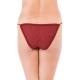 Generic Women's Lycra Low Rise Sleek String (Wine Red)