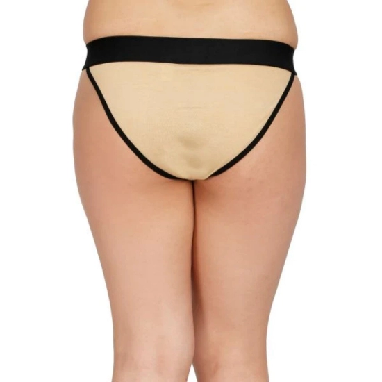 Generic Women's Pack Of 2 Cotton Spandex Tanga Briefs Panty (Nude)