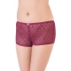Generic Women's Nylon Mid Waist Rise Wine Lace Sheer Boyshort Panty (Wine) Generic Women's Nylon Mid Waist Rise Wine Lace Sheer Boyshort Panty (Wine)