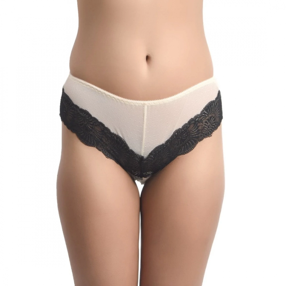 Generic Women's Nylon Sexy Lace Bikini Panty (Nude) Generic Women's Nylon Sexy Lace Bikini Panty (Nude)