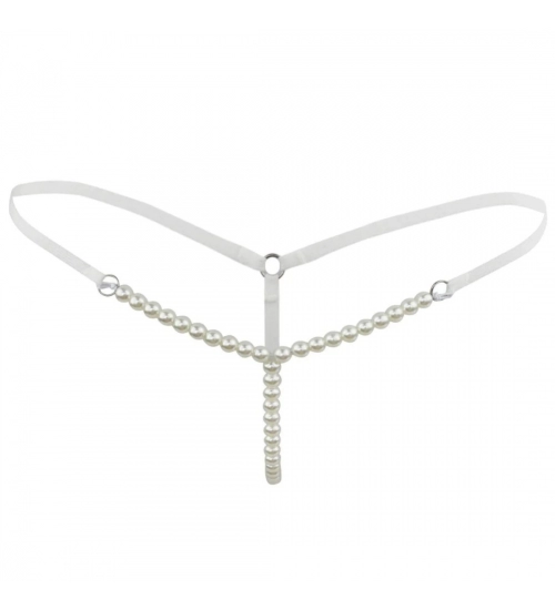 Generic Women's Beeds Sexy Pearl Panty G String Style (Pearl)