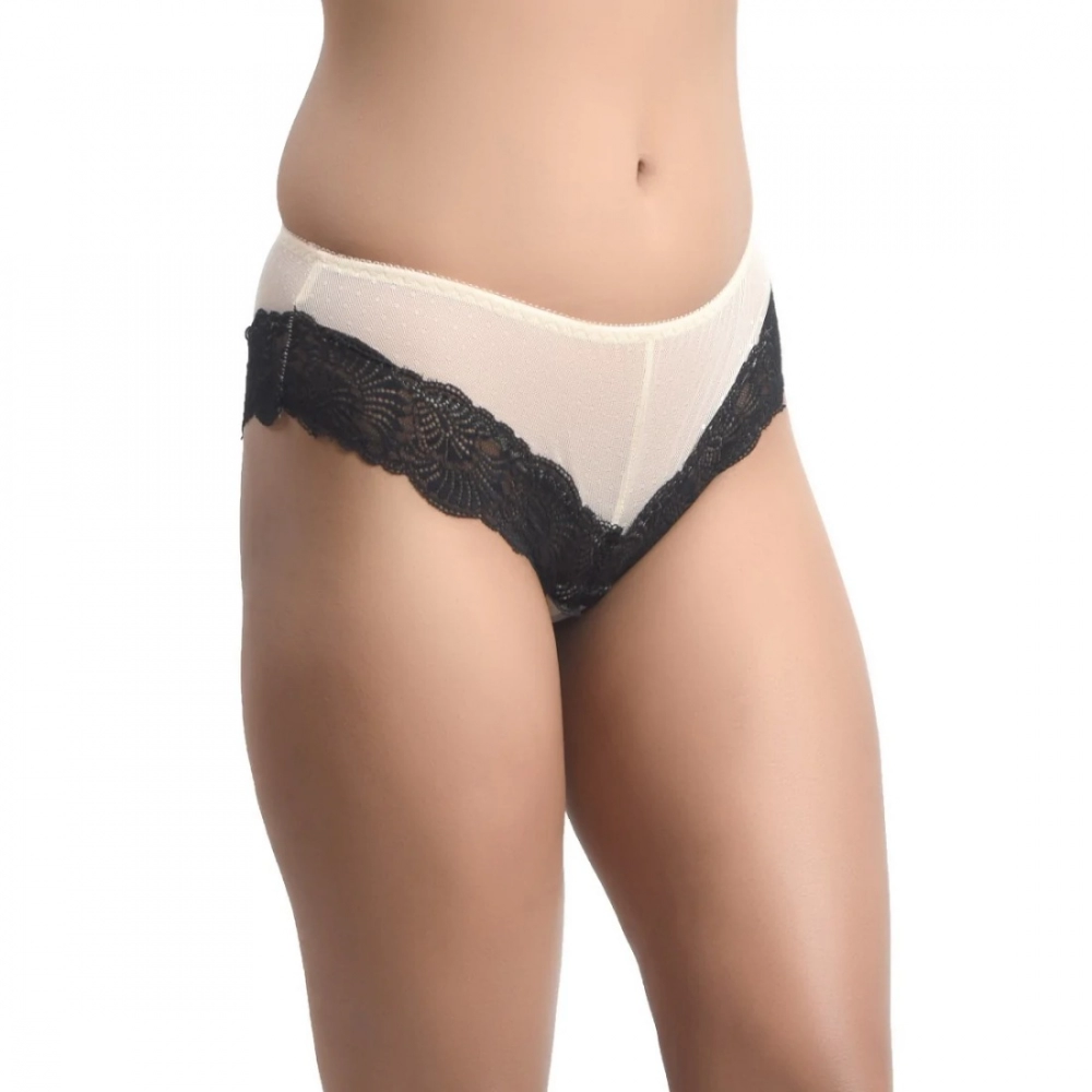 Generic Women's Nylon Sexy Lace Bikini Panty (Nude) Generic Women's Nylon Sexy Lace Bikini Panty (Nude)