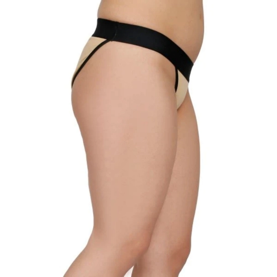 Generic Women's Pack Of 2 Cotton Spandex Tanga Briefs Panty (Nude)