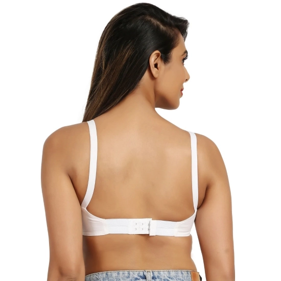 Generic Women's Cotton Teenagers Non Padded Bra (White)