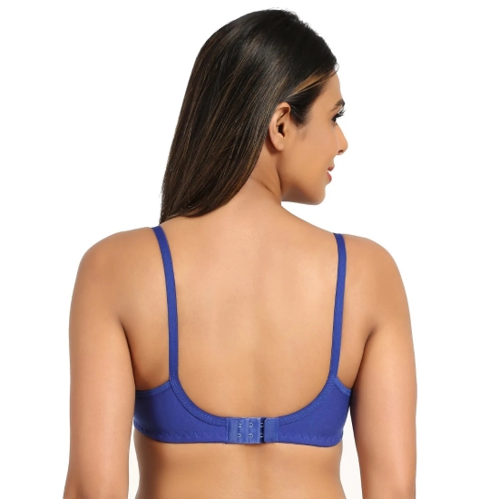 Generic Women's Cotton Blend T Shirt Lightly Padded Bra (Blue) Generic Women's Cotton Blend T Shirt Lightly Padded Bra (Blue)