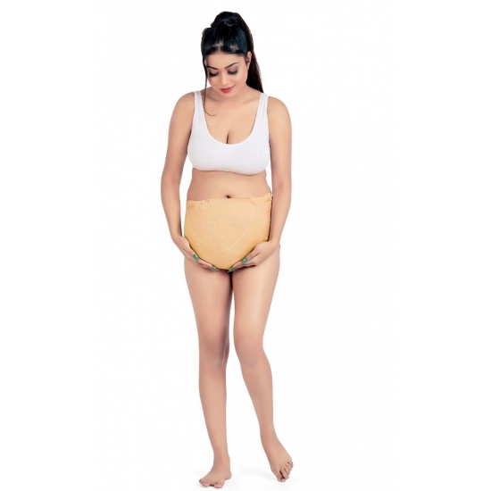 Generic Women's Cotton Blend Adjustable Band Maternity Panty (Sandal Wood) Generic Women's Cotton Blend Adjustable Band Maternity Panty (Sandal Wood)