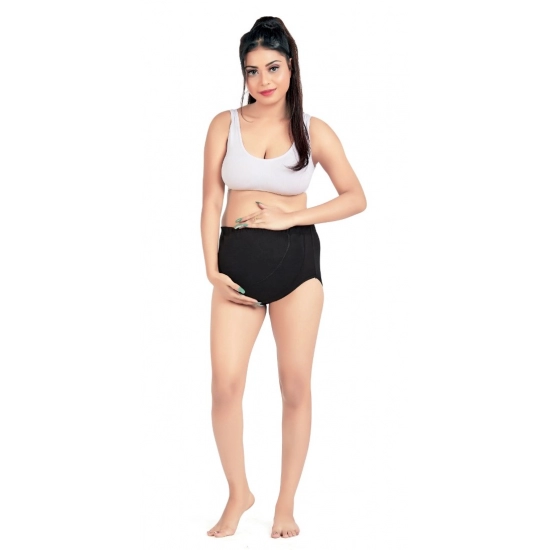 Generic Women's Cotton Blend Adjustable Band Maternity Panty (Black) Generic Women's Cotton Blend Adjustable Band Maternity Panty (Black)