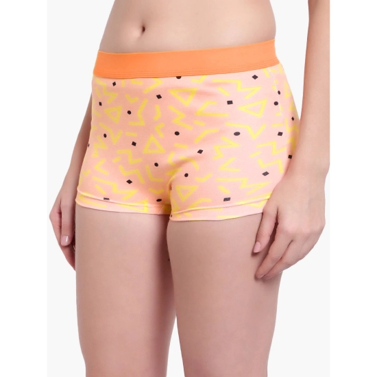 Generic Women's Cotton Printeded Boyshorts Panty (Light Orange) Generic Women's Cotton Printeded Boyshorts Panty (Light Orange)