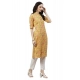 Generic Women's Cotton Printed Straight Kurti (Yellow, Cotton) Generic Women's Cotton Printed Straight Kurti (Yellow, Cotton)