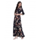 Generic Women's Rayon Printed Maxi Dress (Navy Blue, Rayon) Generic Women's Rayon Printed Maxi Dress (Navy Blue, Rayon)