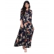 Generic Women's Rayon Printed Maxi Dress (Navy Blue, Rayon) Generic Women's Rayon Printed Maxi Dress (Navy Blue, Rayon)
