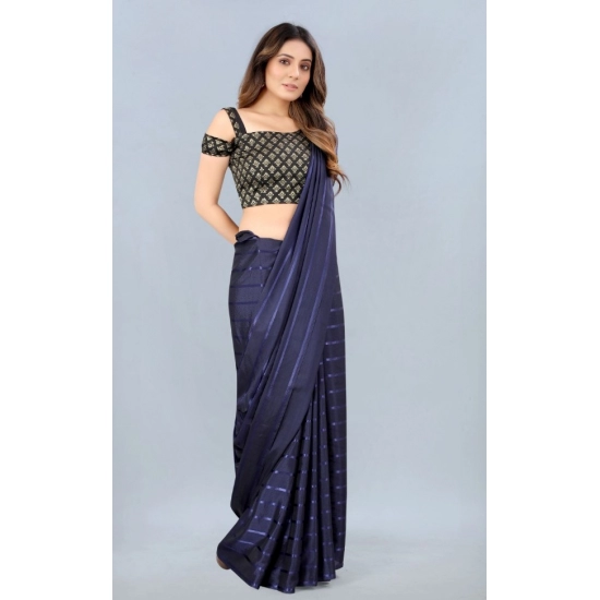 Generic Women's Satin Silk Saree with Blouse (Blue, 5-6 Mtrs) Generic Women's Satin Silk Saree with Blouse (Blue, 5-6 Mtrs)