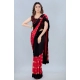 Generic Women's Lycra Blend Saree with Blouse (Red, 5-6 Mtrs)