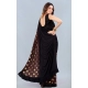 Generic Women's Lycra Blend Saree with Blouse (Coffee, 5-6 Mtrs)