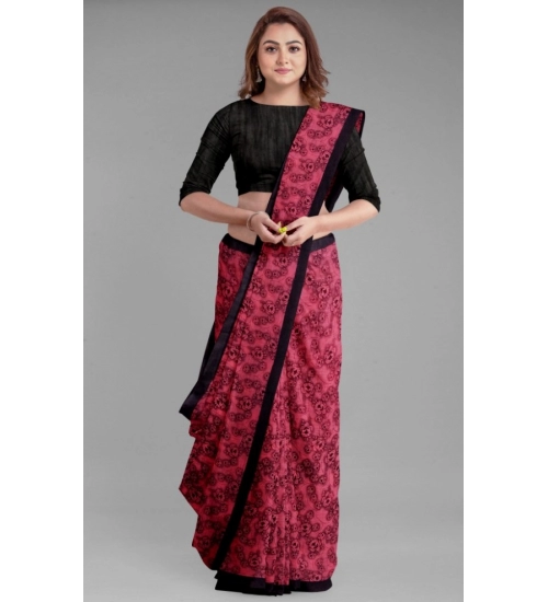 Generic Women's Super Line Saree with Blouse (Gajari, 5-6 Mtrs)