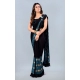 Generic Women's Lycra Blend Saree with Blouse (Rama, 5-6 Mtrs)
