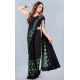 Generic Women's Lycra Blend Saree with Blouse (Green, 5-6 Mtrs)