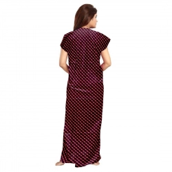 Generic Women's Cotton Printed Maxi Nighty (Brown) Generic Women's Cotton Printed Maxi Nighty (Brown)