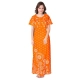 Generic Women's Cotton Printed Maxi Nighty (Orange) Generic Women's Cotton Printed Maxi Nighty (Orange)