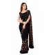 Generic Women's Lycra Blend Saree with Blouse (Coffee, 5-6 Mtrs)