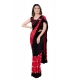 Generic Women's Lycra Blend Saree with Blouse (Red, 5-6 Mtrs)