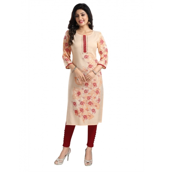 Generic Women's 3/4th Sleeve Viscose Blend Tunic Long Kurti (Pink) Generic Women's 3/4th Sleeve Viscose Blend Tunic Long Kurti (Pink)