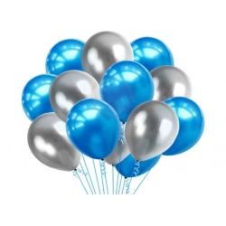 Generic 5Th Happy Birthday Decoration Combo With Foil And Star Balloons (Blue, Silver)