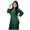 Generic Women's Sambalpuri Certified Handloom Pure Cotton Straight Kurti (Green)