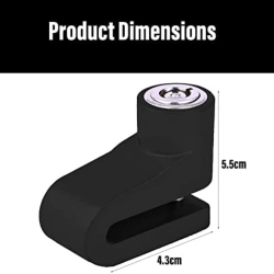 Generic Mini Bicycle Motorcycle Disc Brake Lock Disk Lock Security (Black)