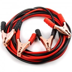 Generic 500 Amp Heavy Duty Jumper Booster Cables Anti Tangle Copper Care Universal For Car (Red)