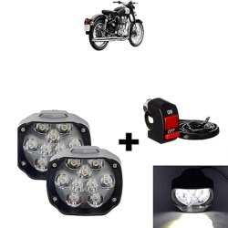 Generic Set Of 2 Shilon 9 Led Waterproof On/Off Switch For Bikes (Black)