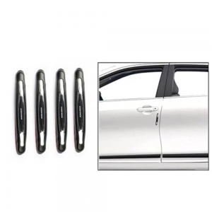 Generic Pack Of 4 Compact Microfibre Car Door Guard (White)
