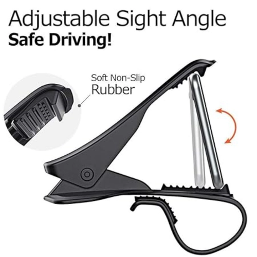 Generic Stylish Car Chimti Dashboard Phone Holder Mount Mobile Clip Stand For All Smartphones (Black)