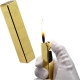 Generic 24 Karat Gold Bar Long Refillable Lighter (Gold)
